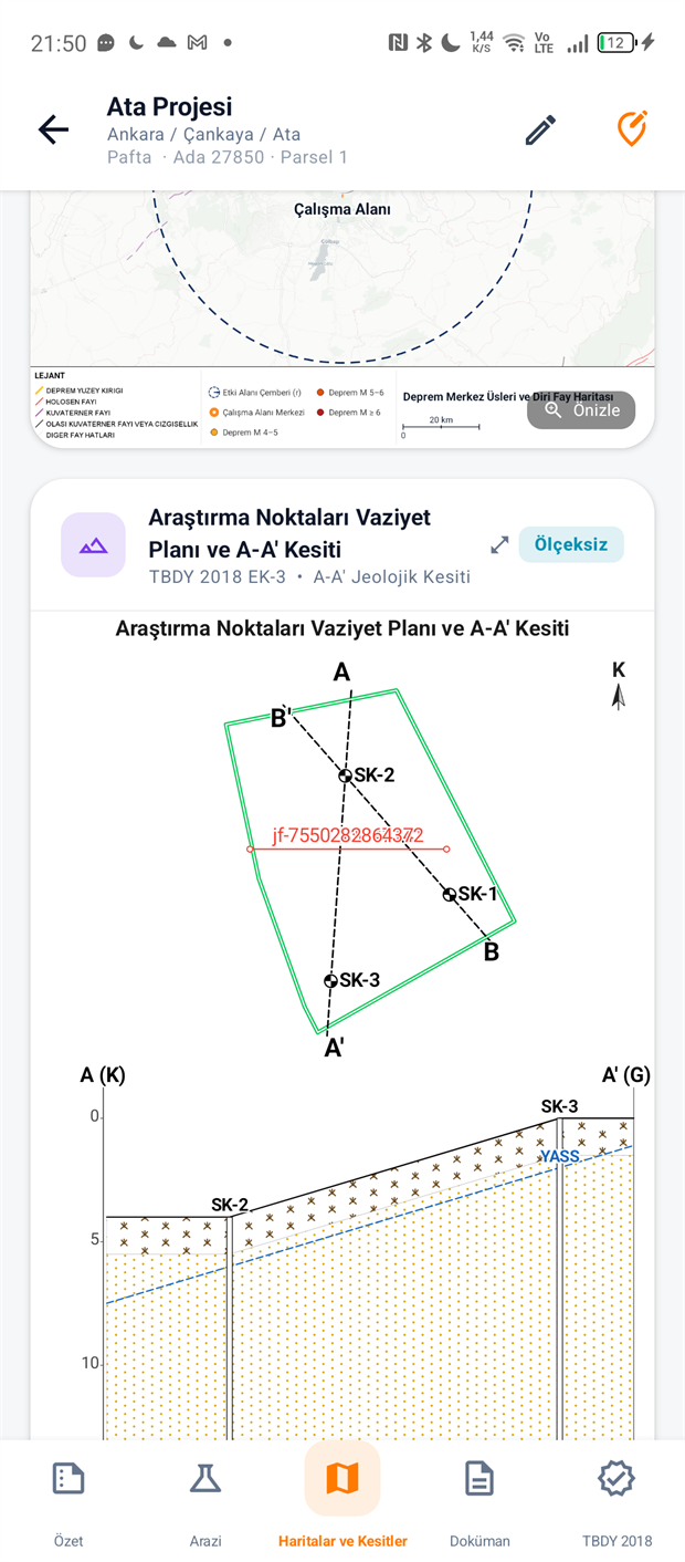 Otomatik jeolojik kesit